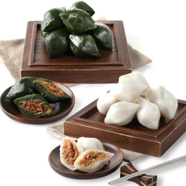 송편 국산쌀100% 흰송편1kg+쑥송편1kg, 1봉