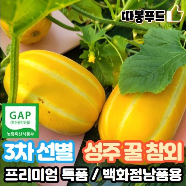 따봉푸드 GAP인증 성주 꿀 참외 프리미엄 백화점납품용, 2) 중과(로얄과) 2.5kg