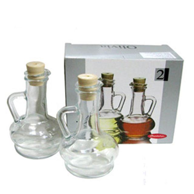 (2개묶음)파샤바체 오일병 올리비아 원형 260cc 2세트 소스용기 OJW-7429 소스병 참기름 공병, 원뿔형2인조
