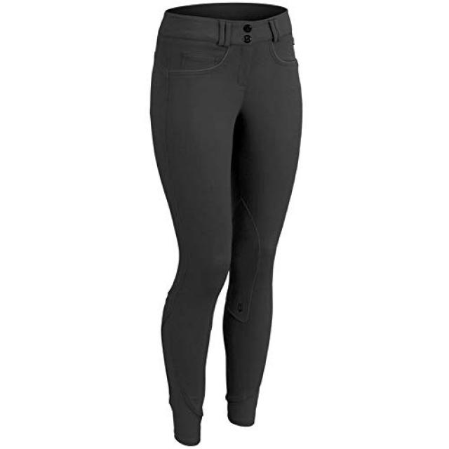 Equistar Child's Pull On Cotton Knee Patch Riding Breeches Black 10 Equistar 자녀의 면마 무릎 패치 타고 속어 블, 1