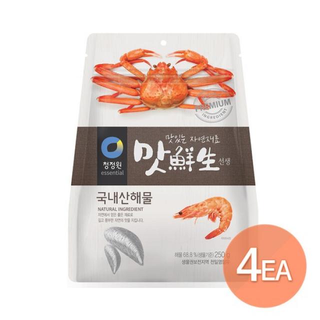 청정원 맛선생 해물 250g x 4개, 250g, 4개