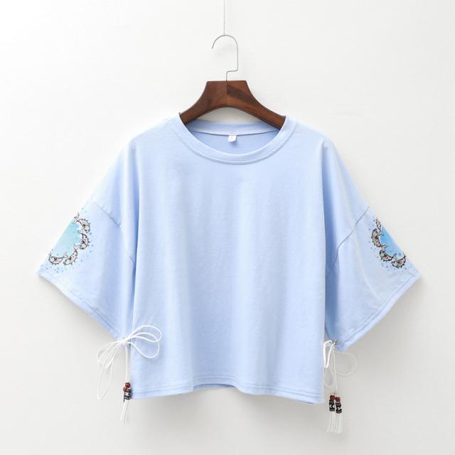 여성 티셔츠 헐렁한 루즈핏 크로탑 배꼽 티 ~2XL
