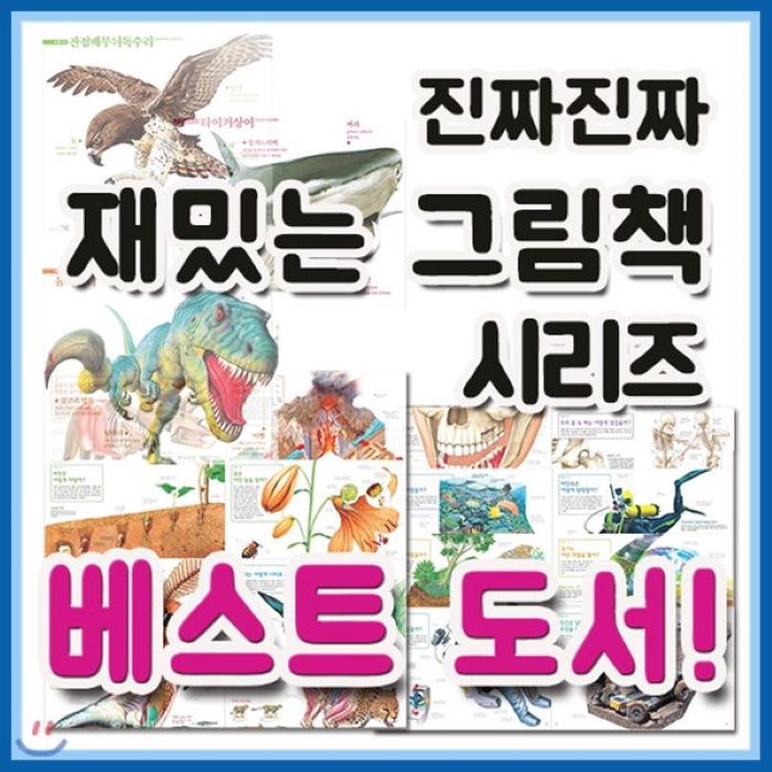 [전집]2019년필독도서추천/진짜 진짜 재밌는 그림책 세트 /12권/신기한 동물그림책 : 바다 공룡 파충류 육식동물 곤충 거미 동물 자동차 멸종위기동물 신기..., 부즈펌(전집)