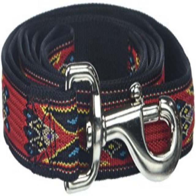 Hamilton Southwest Pattern Single Thick Nylon Dog Lead 1-Inch by 6-Feet Red 해밀턴 남서풍 단일 두꺼운 나일론 개 납, 1