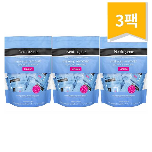 Neutrogena 뉴트로지나 메이크업 리무버 20개입 3팩 Makeup Remover Cleansing Towelette Singles