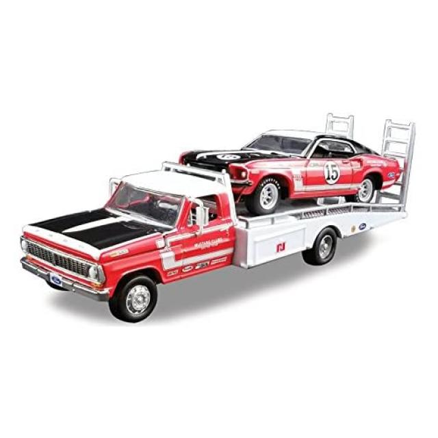 1968 년 포드 F-350 램프 트럭 파넬 리 존스 (Parnelli Jones) # 15 1969 포드 머스탱 디비전 302 Trans Am 1 64 다이 캐스트 모델 자동차 Acme는 Greenlight 51149에서 독점적으로 라이센스를 받았습니다., 본상품