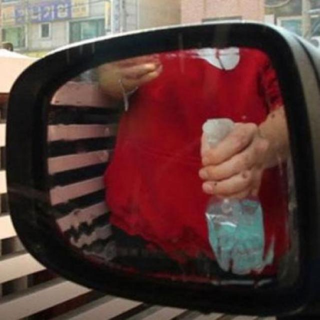 유니스토어 안전운행을 위한 시야확보 혼다 어코드 B타입 맞춤형 눈부심 김서림 방지효과 사이드미러 방수 발수 코팅필름 1P E-1008747