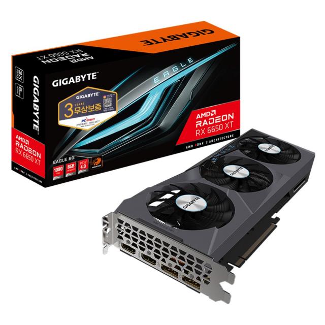 GIGABYTE 라데온 RX 6650 XT EAGLE D6 8GB 피씨디렉트, 단일상품