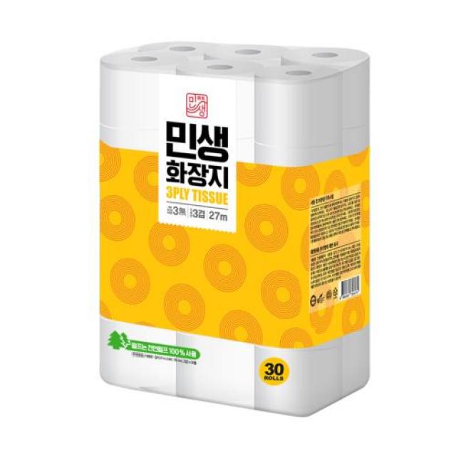 이마트24 민생 3겹화장지 27 x 30롤 롤화장지, 1팩
