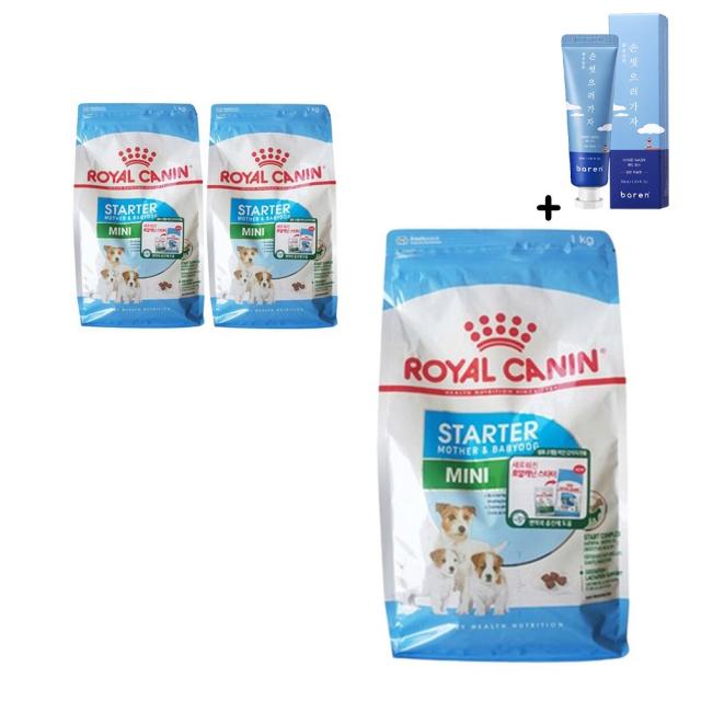 로얄캐닌 퍼피 미니스타터 마더 베이비독 애견사료, 1kg, 3개