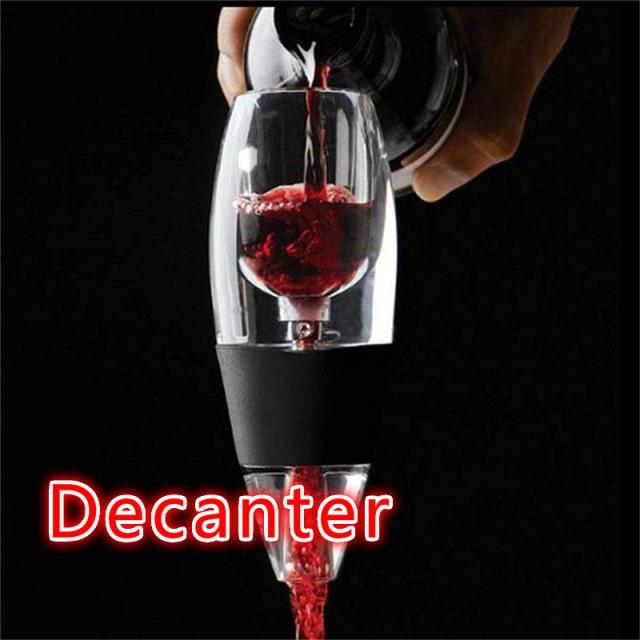 직업 레드 와인 통풍기 쏟아져 주둥이 병 Pourer Aerating Decanter 가족 파티 호텔을위한 매직 디켄터 Quckily