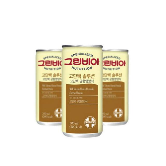 정식품 그린비아 고단백 솔루션 고담백 균형영양식, 200ml, 30개