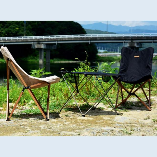 접이식 우드 캠핑 촬영장 밤샘의자 행사장 연예인 옥탑 공연장 루프탑 전시장 피크닉, FRM캔버스체어(블랙)