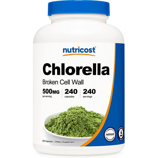 뉴트리코스트 클로렐라 브로큰 셀 월 500mg 글루텐 프리 캡슐, 240개입, 1개