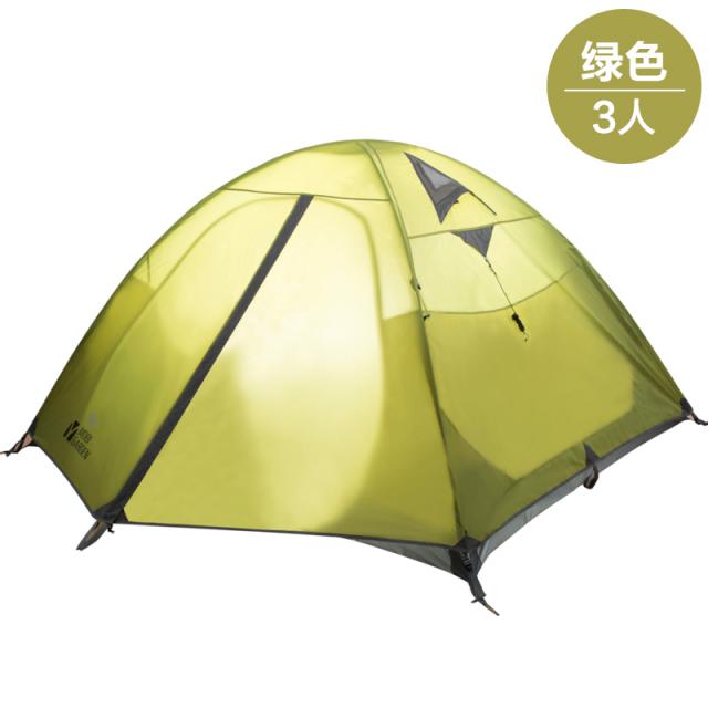 목고 혼 사파리 캠핑 바람막이 레인가드 여러 명 노숙을 했다 더블레이어 3계절 사용, 그린 （3인 ）