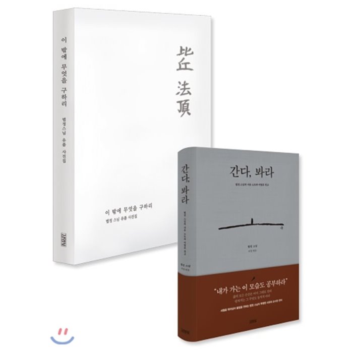 간다 봐라 + 이 밖에 무엇을 구하리 세트 : 법정 스님의 사유 노트와 미발표 원고 + 사진집 김영사