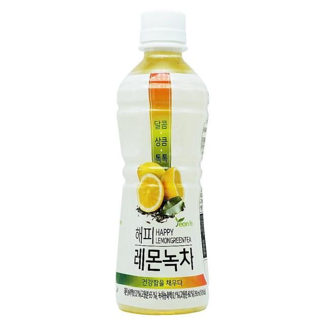 연호음료 해피 레몬녹차 350ml PET, 20개