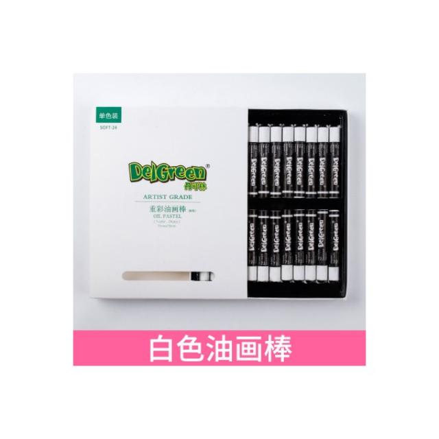 유화붓 겹쳐색칠하는 오일파스텔 24색 2세대 고급그레이 12단색 36색 60유성 연질 유화스틱 화이트, 흰색 24pcs / 상자