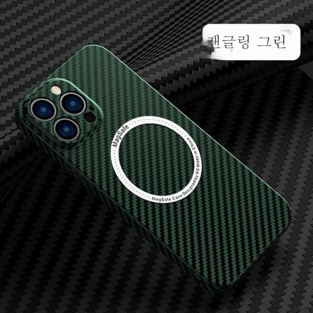 DFMEI 아이폰13 케이스 맥세이프 컬러풀 카본 자기흡입 무선충전 아이폰12 풀팩 케이스 적용