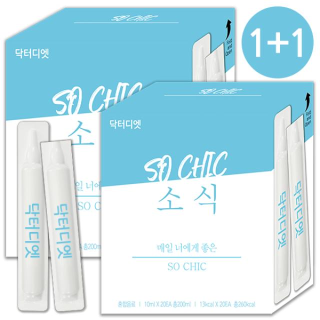 닥터디엣 소식 SO CHIC 앰플 단기간 천연 보조제 식욕억제제 의약품이 아닙니다, 20개입, 10ml