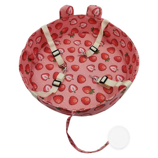 고양이 해먹 스윙 반려묘 매트 케이지 요람 둥지 발코니 창틀 일광욕 용품 언택트 여행, 큰 빨간 딸기 고정 관념 + 매달려 트럼펫 30 * 30 * 10cm