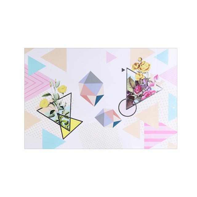 자 점유방지 스티커 주방 부뚜막 기름흡연기 분리 그림 찬장 내열성 도자기 벽돌담 부착, 심플 부케 6090cm, 1