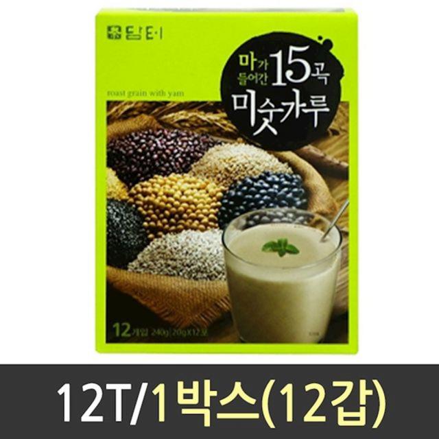 담터 마가들어간15곡미숫가루12T 1박스 12개 생강차 메밀차 화이트골드 jatj, 1개