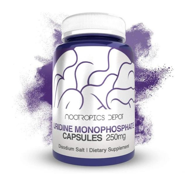 Nootropics Depot 뉴트로픽스데포트 유리딘 일인산 300mg 50캡슐, 1mg, 1개