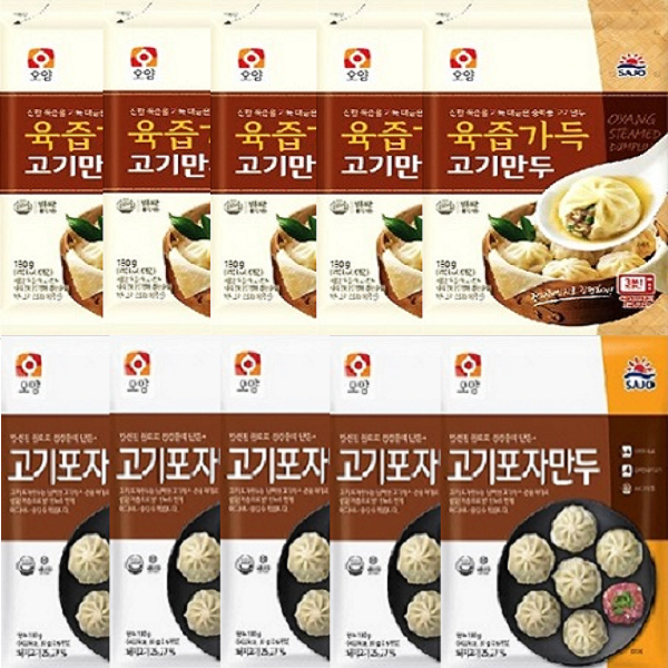 사조 육즙가득 고기만두+고기 포자만두 10봉, 10개, 180g