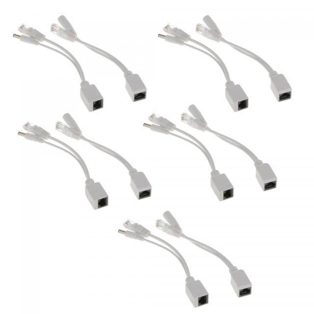 QDY 모든 장치를위한 Power Over Ethernet 수동적 인 POE 인젝터 / 분배기-5 개 쌍, 없음