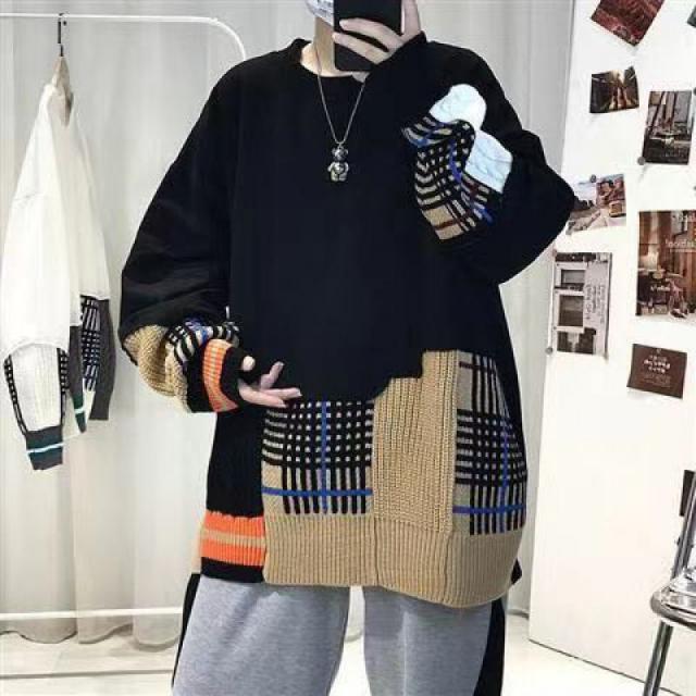 봄 가을 맨투맨 트렌드 한판 루즈핏 멋있다 라운드 저고리 항풍 캐주얼 학생 베스트 코트