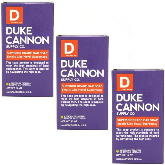 Duke Cannon Supply Co-비누의 큰 미국 벽돌 해군 우월과 같은 냄새 (10 온스의 3 팩) 열심히 일하는 남성을 위해, 단일상품