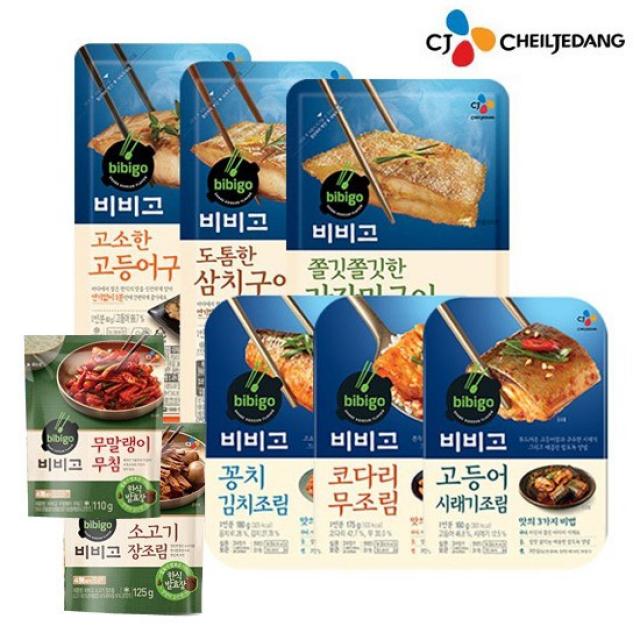 [CJ]초간단 생선구이 정식 완성 비비고 생선구이, (냉장) 고등어구이 3개 + 삼치구이 3개, 상세설명 참조