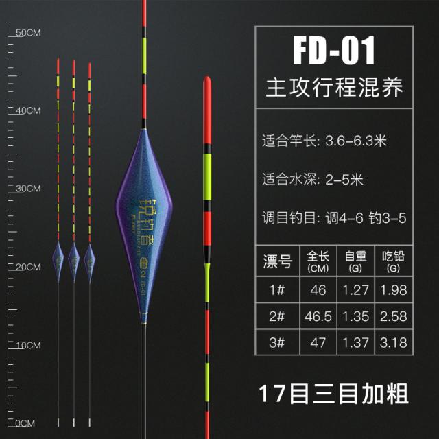 눈에 띄다 굵게 나노 표류함 대물 라이브러리 낚시찌 하이 예민 멀다 투입함 대부력 용 못 고기 부표 풀세트, (1번 2번 3번 한가락 ), FD-01 주공격 여정 혼양