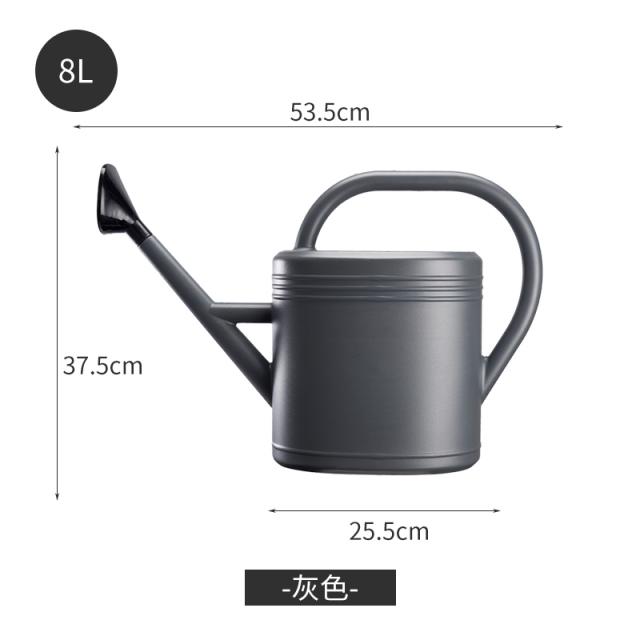 원예공구 큰사이즈 복고풍 물조리개 대용량 가정용 꽃 키우기 긴 입 물뿌리개 야채 기르기 농사짓다 샤워기 3773537530, 8L 그레이