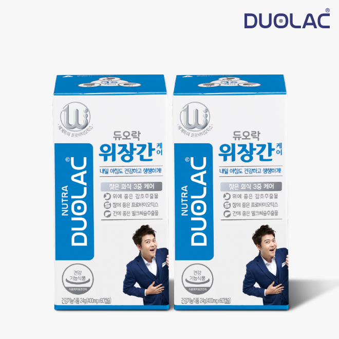 듀오락 위장간케어 15일분 2통 - 회식전후 3중케어, 1세트