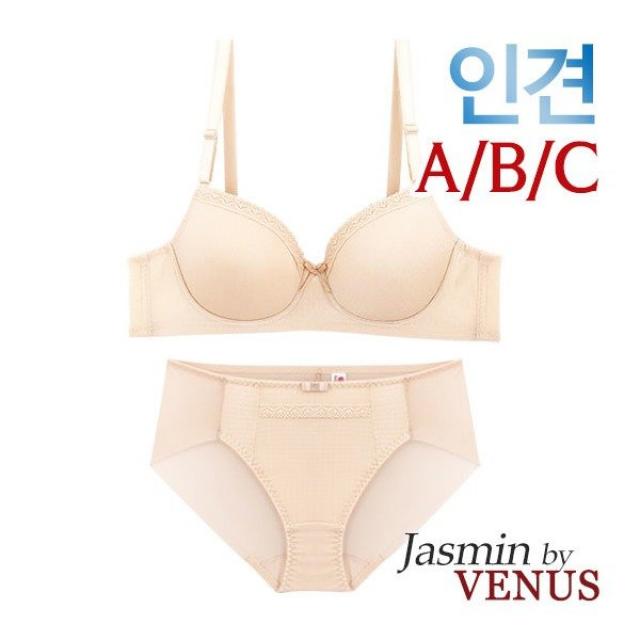 노와이어 인견 몰드 브라팬티2종(JB1227)75A~85C컵