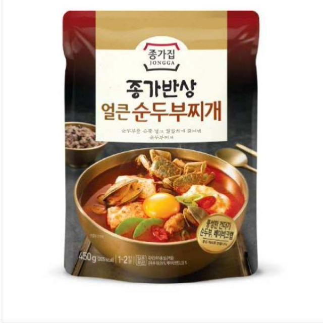 [현대백화점][유통기한 임박상품]종가반상 얼큰순두부찌개 450G, 단일속성, 없음