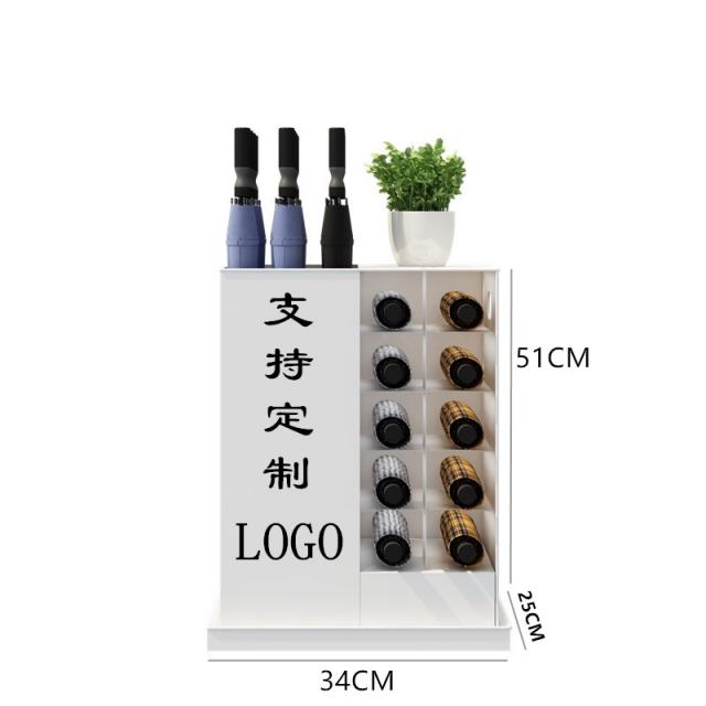 카페우산꽂이 우산 거치대 신발장 우산꽂이 2 수납대 아이디어 회사 우구보관대 신기호텔 로비통 상용, 07 커스텀 에나멜LOGO통【12지장10단점을 지적하다