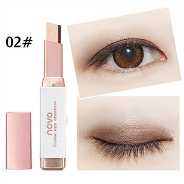 Silvercell Eye Shadow Stick Waterproof Double Colors Gradient Shimmer Eyeshadow Pen, 본문참고, Color = A2