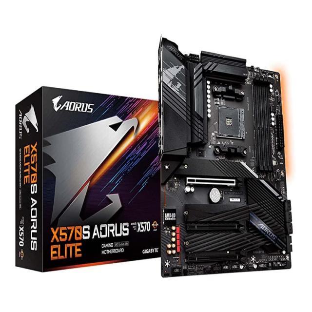 GIGABYTE X570S AORUS Elite AMD Ryzen 3000 PCIe 4.0 SATA 6Gb s USB 3.1 ATX 게이밍 마더보드, 단일상품