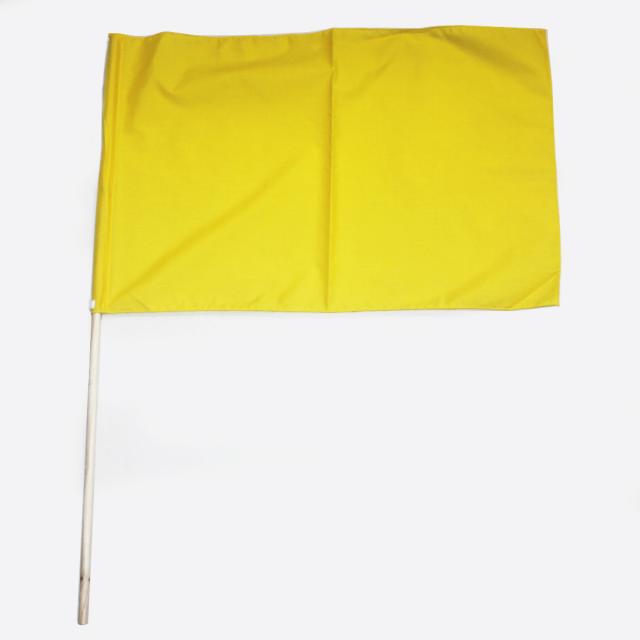 새날놀이 나무막대 청기(40x60cm) 백기 깃발 응원 홍기 깃발춤 청기백기 게임, 1개, 노란색기(40x60cm)