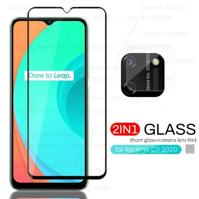 상대편 나를 위한 강화 보호 카메라 장치 진짜 내 me11 c 11 11c ec11 유리 rmx2185 65 전화 필름전화 화면 보호기, 03 only 1camera glass, 01 for realme c11