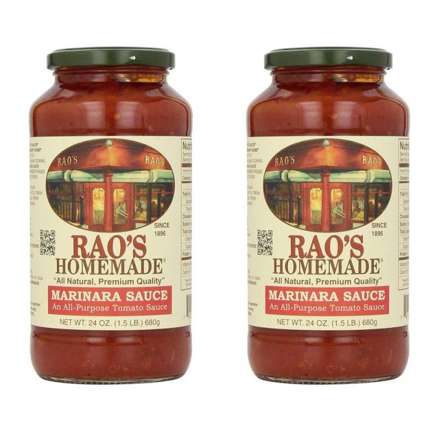 Rao's Homemade Marinara all-purpose tomato sauce 라오 홈메이드 마리나라 토마토 소스 24oz(680g) 2팩, 2개, 680g