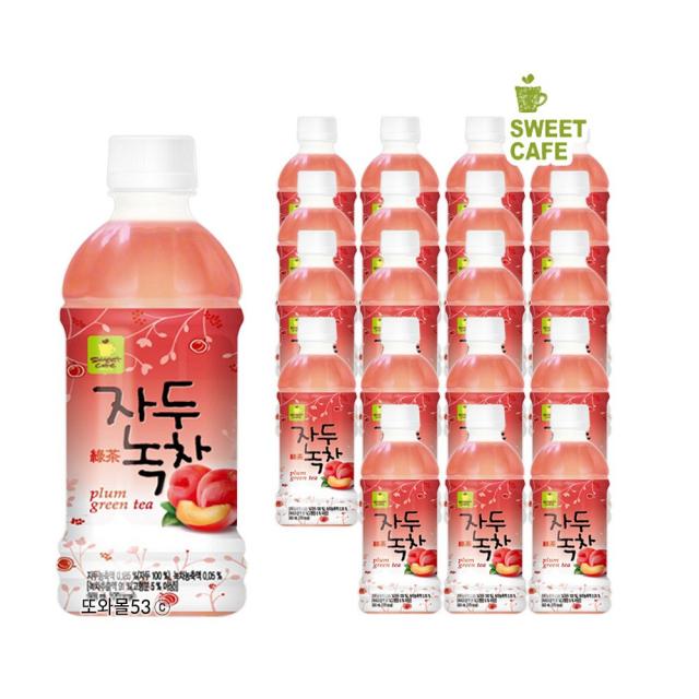 웰그린 자두녹차 340ml (20페트) 1개 1박스 기타차음료