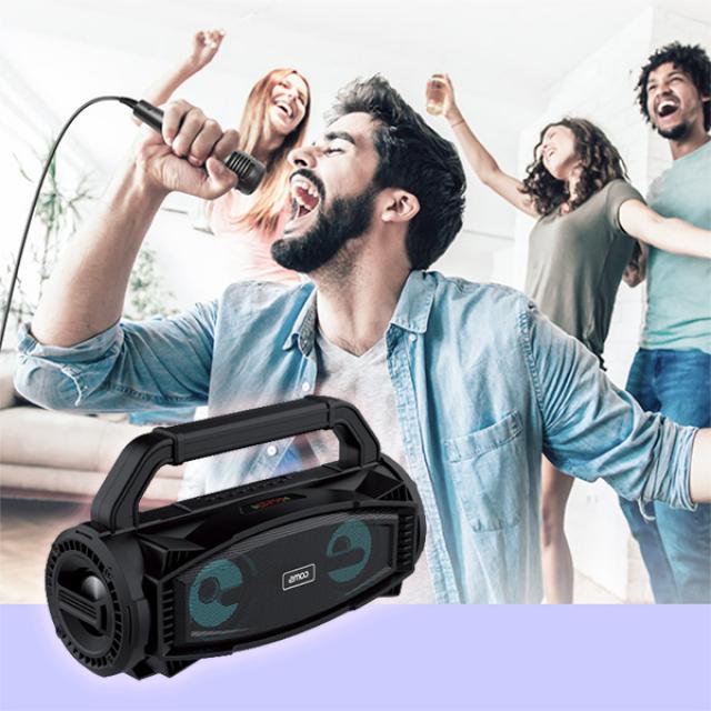 YX098 행사진행자/가족행사 포터블 마이크 앰프노래방 충전식으로 어떤환경에서도 하이파이 사운드 노래방 가능