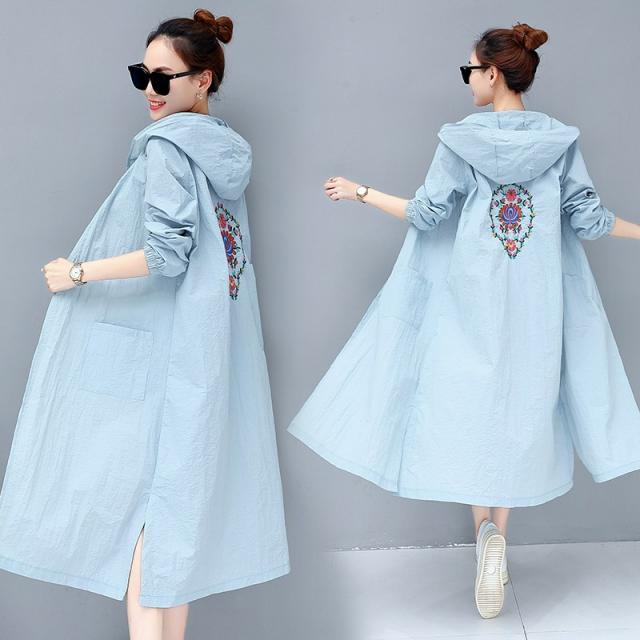 일찍이 봄가을 트렌치코트 외 매치 실얼음 래쉬가드 트렌드 하프기장 얇은