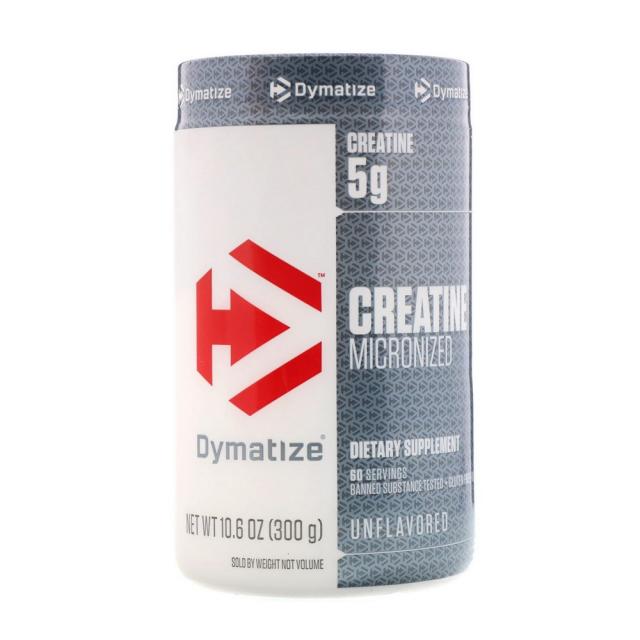 [미국직구]Dymatize Nutrition 미분화된 크레아틴 무맛 300 g(10.6oz), 선택, 상세설명참조