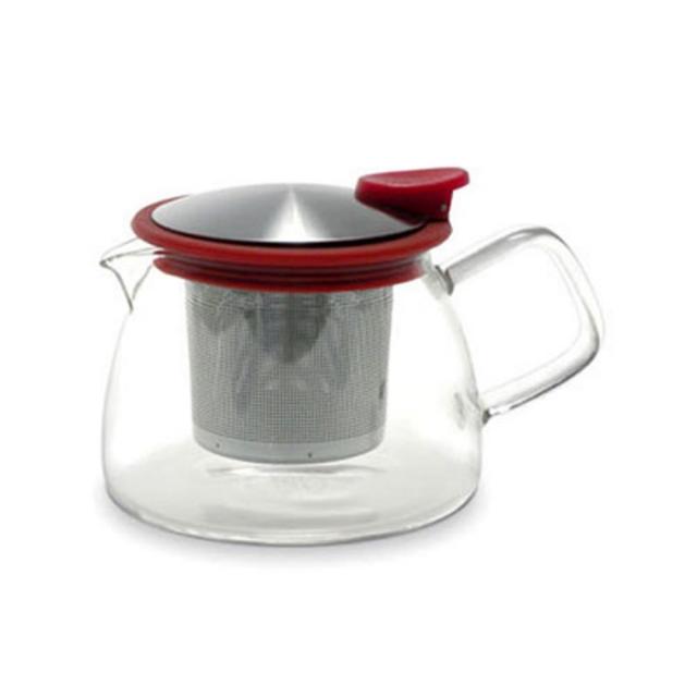 Masa 벨 글라스 티포트-레드 430ml 주전자 유리티포트 / (다도기/차도기/차기도구/다기도구/차마시기/티포트/솥/냄비 추천)