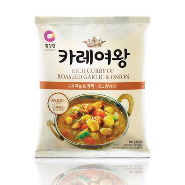 청정원 카레여왕 구운마늘&양파, 108g, 70개